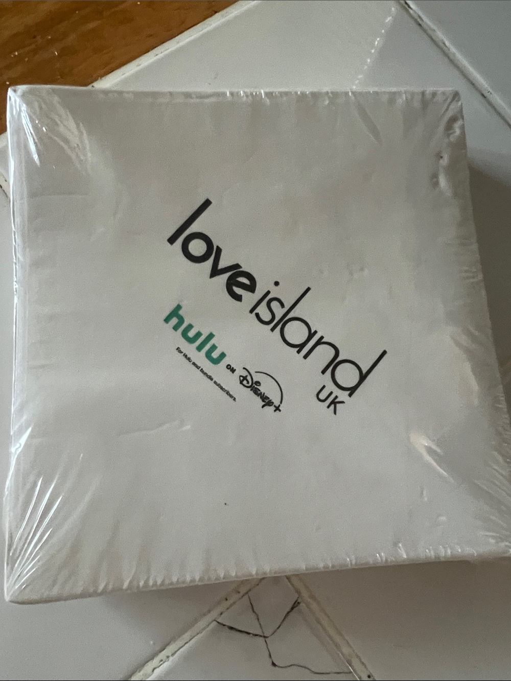 Love island UK napkins promotional